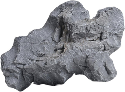 Artificial Landscape Rock, Lightweight Foam Faux Stone, 11.81x8.66x7.48 in, for Garden Decor, Aquarium, and Reptile Hide
