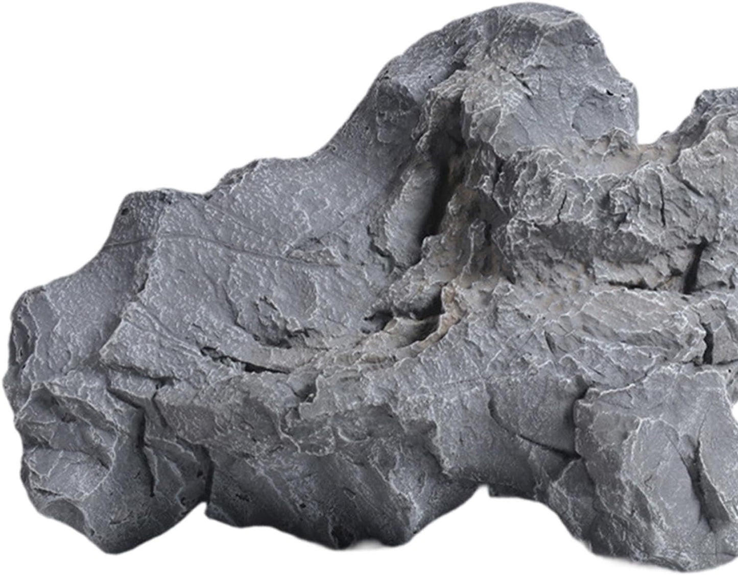 Artificial Landscape Rock, Lightweight Foam Faux Stone, 11.81x8.66x7.48 in, for Garden Decor, Aquarium, and Reptile Hide