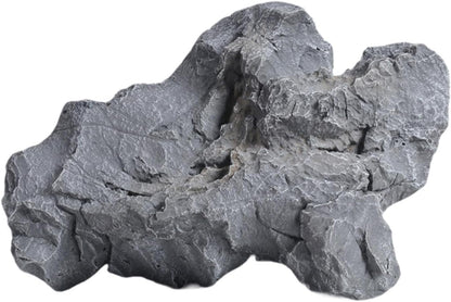 Artificial Landscape Rock, Lightweight Foam Faux Stone, 11.81x8.66x7.48 in, for Garden Decor, Aquarium, and Reptile Hide