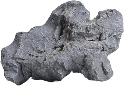 Artificial Landscape Rock, Lightweight Foam Faux Stone, 11.81x8.66x7.48 in, for Garden Decor, Aquarium, and Reptile Hide