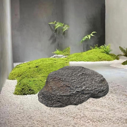 Artificial Landscape Rock, Lightweight Foam Faux Stone, 11.81x8.66x7.48 in, for Garden Decor, Aquarium, and Reptile Hide