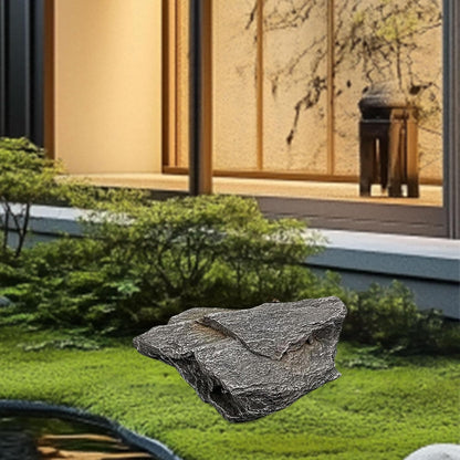 Artificial Landscape Rock, Lightweight Foam Faux Stone, 11.81x8.66x7.48 in, for Garden Decor, Aquarium, and Reptile Hide