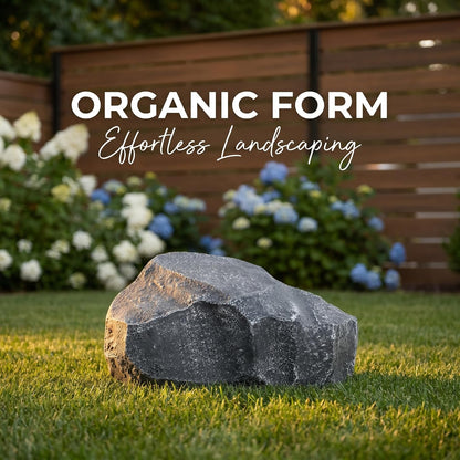 Artificial Landscape Rock, Lightweight Foam Faux Stone, 11.81x8.66x7.48 in, for Garden Decor, Aquarium, and Reptile Hide