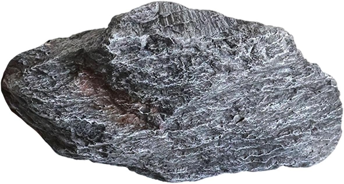 Artificial Landscape Rock, Lightweight Foam Faux Stone, 11.81x8.66x7.48 in, for Garden Decor, Aquarium, and Reptile Hide