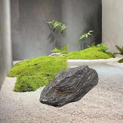 Artificial Landscape Rock, Lightweight Foam Faux Stone, 11.81x8.66x7.48 in, for Garden Decor, Aquarium, and Reptile Hide