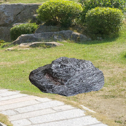 Artificial Landscape Rock, Lightweight Foam Faux Stone, 11.81x8.66x7.48 in, for Garden Decor, Aquarium, and Reptile Hide