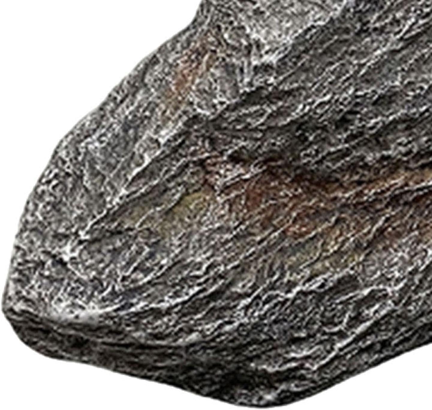 Artificial Landscape Rock, Lightweight Foam Faux Stone, 11.81x8.66x7.48 in, for Garden Decor, Aquarium, and Reptile Hide