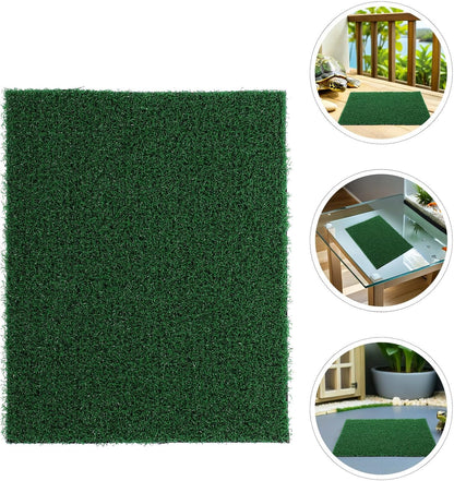 Artificial Resin for Fish Carpet Grass Mat Aquarium 2pcs, Material with Realistic Visual Appeal Basking Platform Tank and Reptile Terrarium Background Landscaping