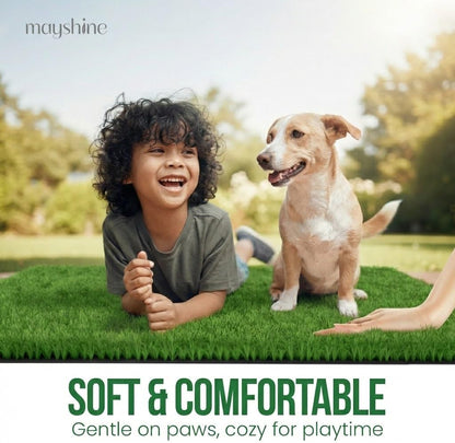 Fake Grass for Dogs, Artificial Turf Grass Indoor Outdoor, Mat for Dogs Soft Blades, Cesped Artificial for Patios, Dog Astro Turf for Balcony, Quick Clean, Easy Rinse Patio Rug, 29.5"x17"