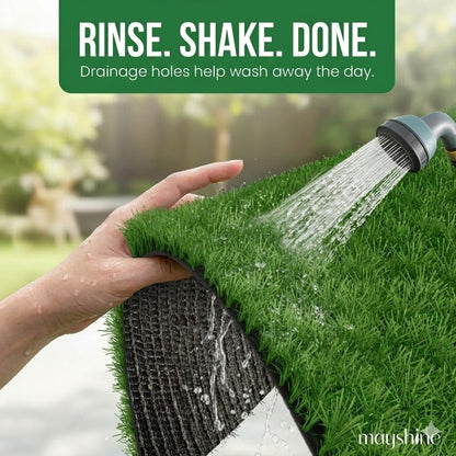 Fake Grass for Dogs, Artificial Turf Grass Indoor Outdoor, Mat for Dogs Soft Blades, Cesped Artificial for Patios, Dog Astro Turf for Balcony, Quick Clean, Easy Rinse Patio Rug, 29.5"x17"