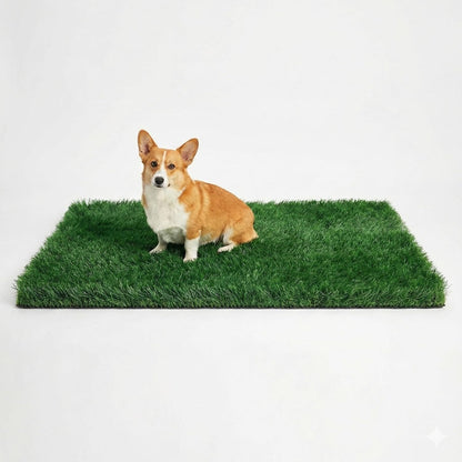 Fake Grass for Dogs, Artificial Turf Grass Indoor Outdoor, Mat for Dogs Soft Blades, Cesped Artificial for Patios, Dog Astro Turf for Balcony, Quick Clean, Easy Rinse Patio Rug, 29.5"x17"