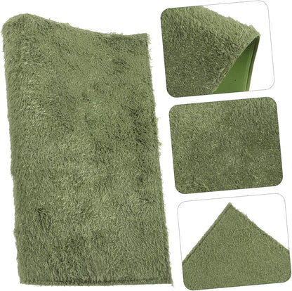 Reptile Mat for Tortoise Terrarium Wear-Resistant Artificial Grass Carpet Comfortable Substrate for Snakes Lizards and Amphibians
