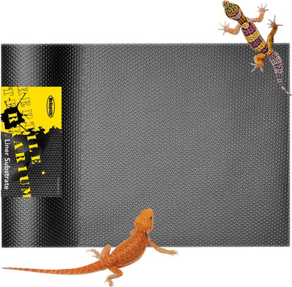 Reptile Substrate Mat Carpet Bedding, Bearded Dragon Substrate, Reptile Tank Terrarium Liner for Leopard Gecko Lizard Bearded Dragon Tank Accessories