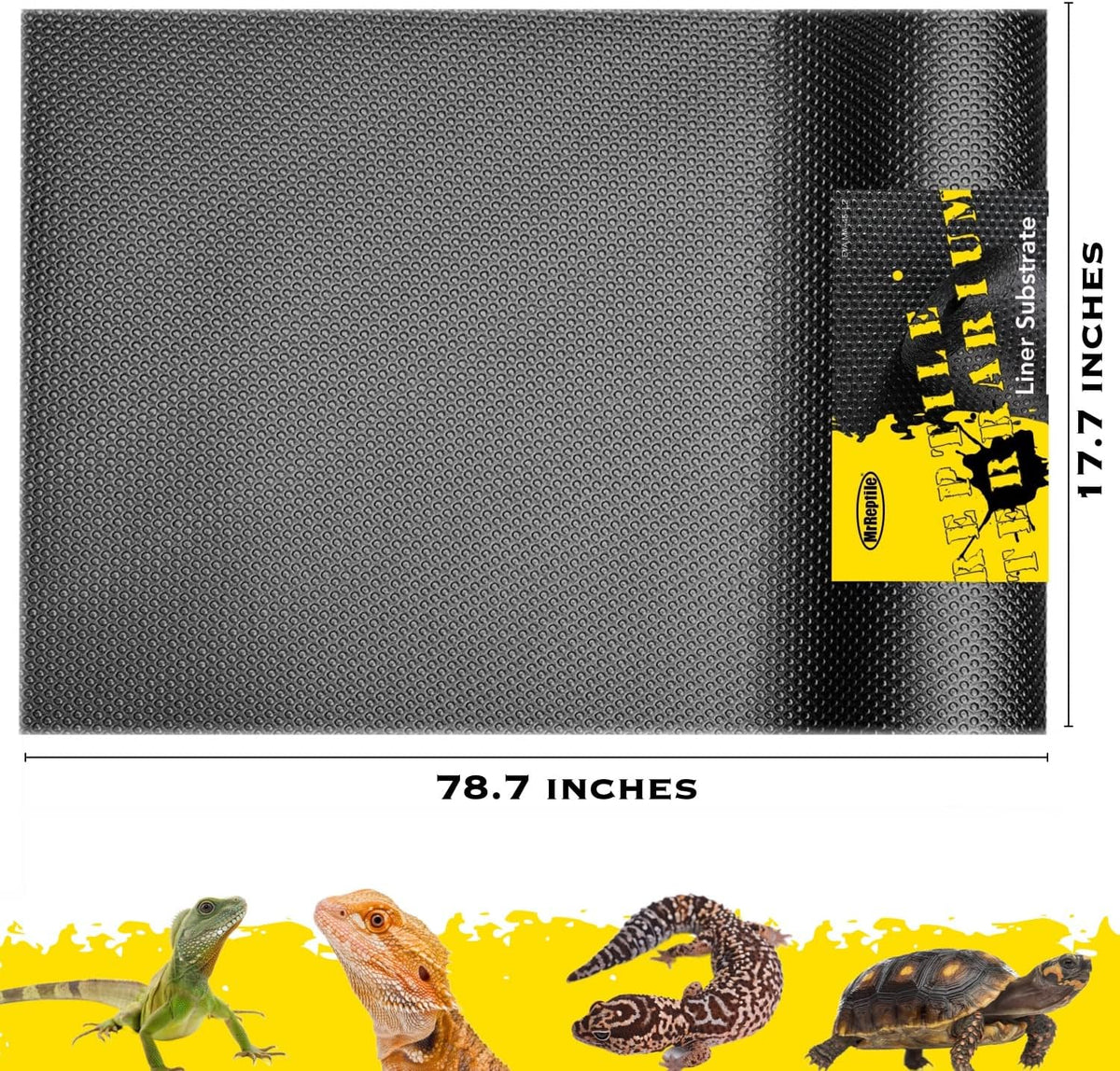 Reptile Substrate Mat Carpet Bedding, Bearded Dragon Substrate, Reptile Tank Terrarium Liner for Leopard Gecko Lizard Bearded Dragon Tank Accessories