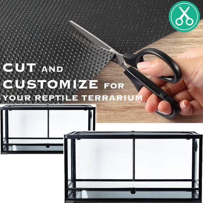 Reptile Substrate Mat Carpet Bedding, Bearded Dragon Substrate, Reptile Tank Terrarium Liner for Leopard Gecko Lizard Bearded Dragon Tank Accessories