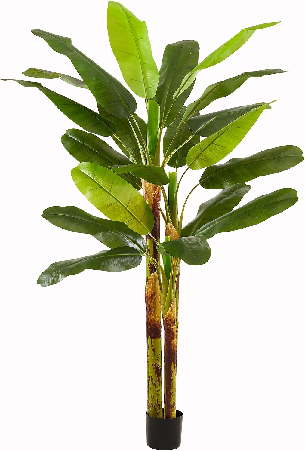 7FT Artificial Banana Tree Tall Fake Banana Leaf Plant Faux Banana Silk Tree Faux Banana Leaves for Home Swimming Pool Indoor Outdoor Patio Tropical Decor