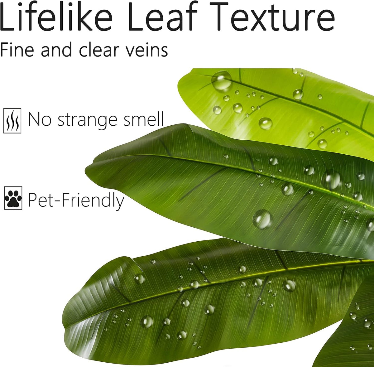 7FT Artificial Banana Tree Tall Fake Banana Leaf Plant Faux Banana Silk Tree Faux Banana Leaves for Home Swimming Pool Indoor Outdoor Patio Tropical Decor