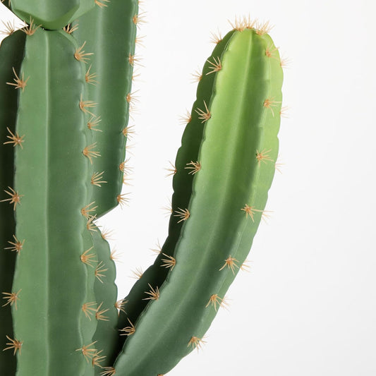 UV-Resistant Artificial Fake Cactus Plants 4ft – Large Faux Cowboy Cactus for Indoor & Outdoor Home, Office, or Garden Decor