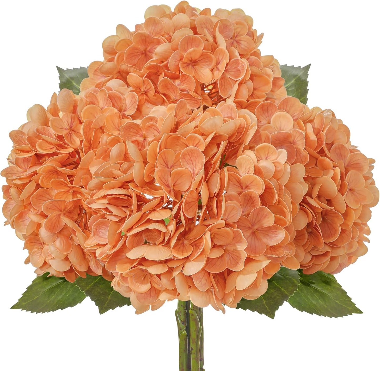 4 Pcs Artificial Hydrangea Silk Flowers with Stems, 19.7" Blue Faux Hydrangeas Bouquet, 240 Petals, Suitable for Shady Places & Waterproof Fake Flower for Indoor Wedding Home Decor