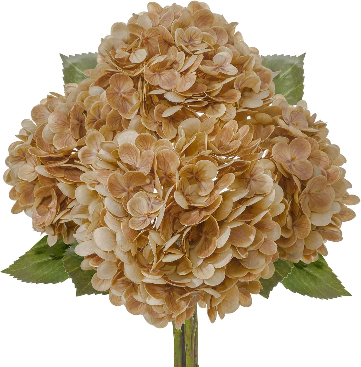 4 Pcs Artificial Hydrangea Silk Flowers with Stems, 19.7" Blue Faux Hydrangeas Bouquet, 240 Petals, Suitable for Shady Places & Waterproof Fake Flower for Indoor Wedding Home Decor