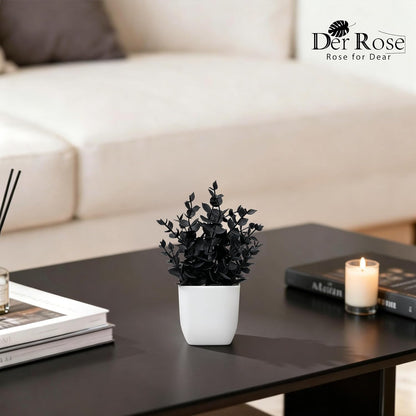2 Pack Fake Plants Small Plants for Bathroom Office Decor | Mini cute faux plants, table desk home laundry room entryway decor, bathroom classroom decor, maintenance-free