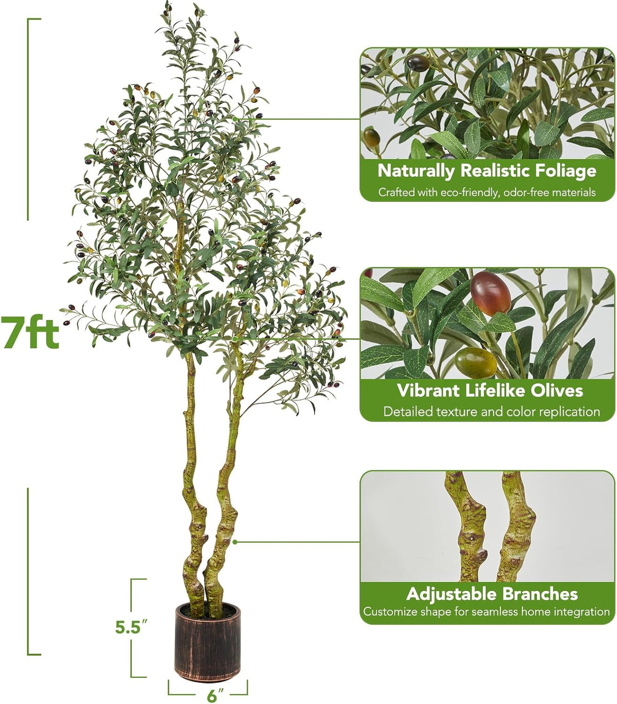 5FT Fake Bougainvillea Tree with Pink Blossoms – Lifelike Artificial Flowering Plant for Indoor Home Decor, Ideal for Entryway, Living Room, or Balcony