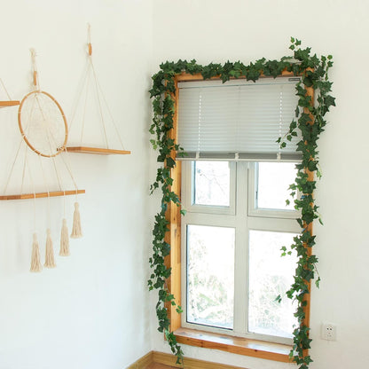 3Pcs Artificial Greenery Ivy Vines Kit, 6.5FT Odorless Silk Ivy Garland, Green Leaves Fake Hanging Plants, for Boho Decor, Home, Classroom, Wall, Party and Wedding Decoration