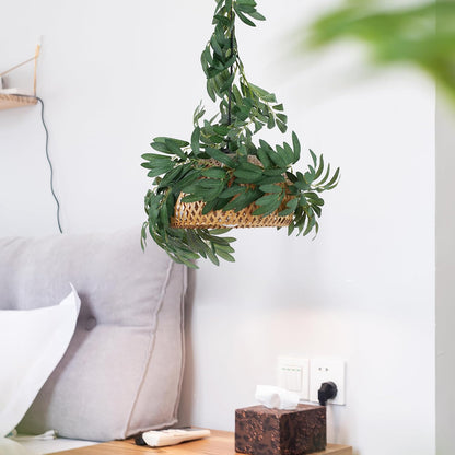 3Pcs Artificial Greenery Ivy Vines Kit, 6.5FT Odorless Silk Ivy Garland, Green Leaves Fake Hanging Plants, for Boho Decor, Home, Classroom, Wall, Party and Wedding Decoration