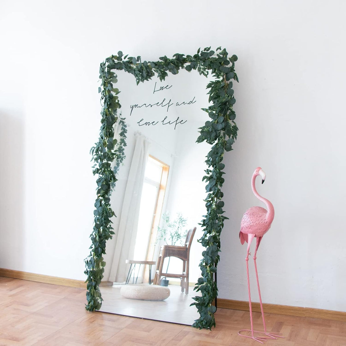 3Pcs Artificial Greenery Ivy Vines Kit, 6.5FT Odorless Silk Ivy Garland, Green Leaves Fake Hanging Plants, for Boho Decor, Home, Classroom, Wall, Party and Wedding Decoration