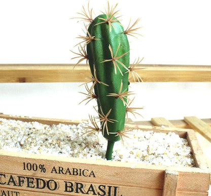 Artificial Cactus Decor Faux Cactus Plant Fake Succulents Plants Artificial Cacti 4 Pieces Unpotted Indoor Home Décor Fake Cactus Stems