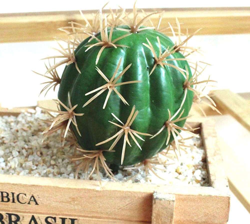 Artificial Cactus Decor Faux Cactus Plant Fake Succulents Plants Artificial Cacti 4 Pieces Unpotted Indoor Home Décor Fake Cactus Stems