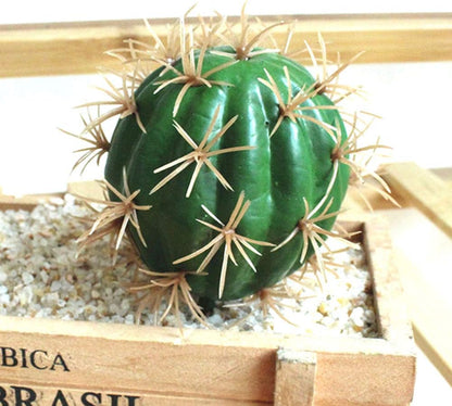 Artificial Cactus Decor Faux Cactus Plant Fake Succulents Plants Artificial Cacti 4 Pieces Unpotted Indoor Home Décor Fake Cactus Stems