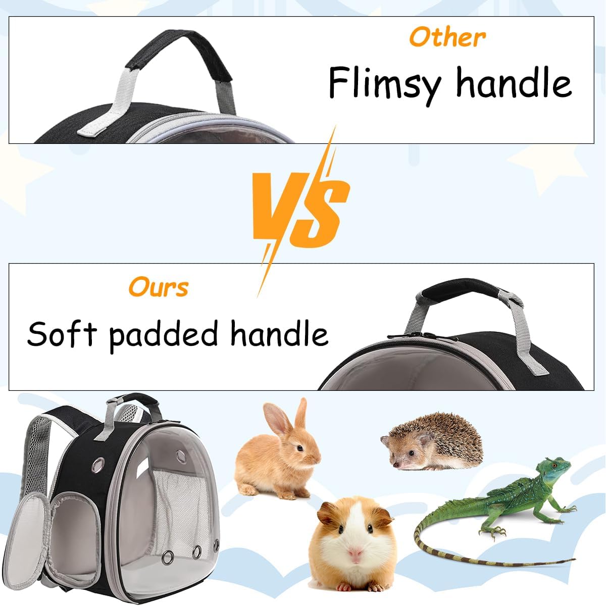 Small Animals Tent, Breathable Transparent Pet Playpen Pop Open Outdoor/Indoor Exercise Fence, Portable Yard Fence for Guinea Pig, Rabbit, Hamster, Chinchillas and Hedgehogs