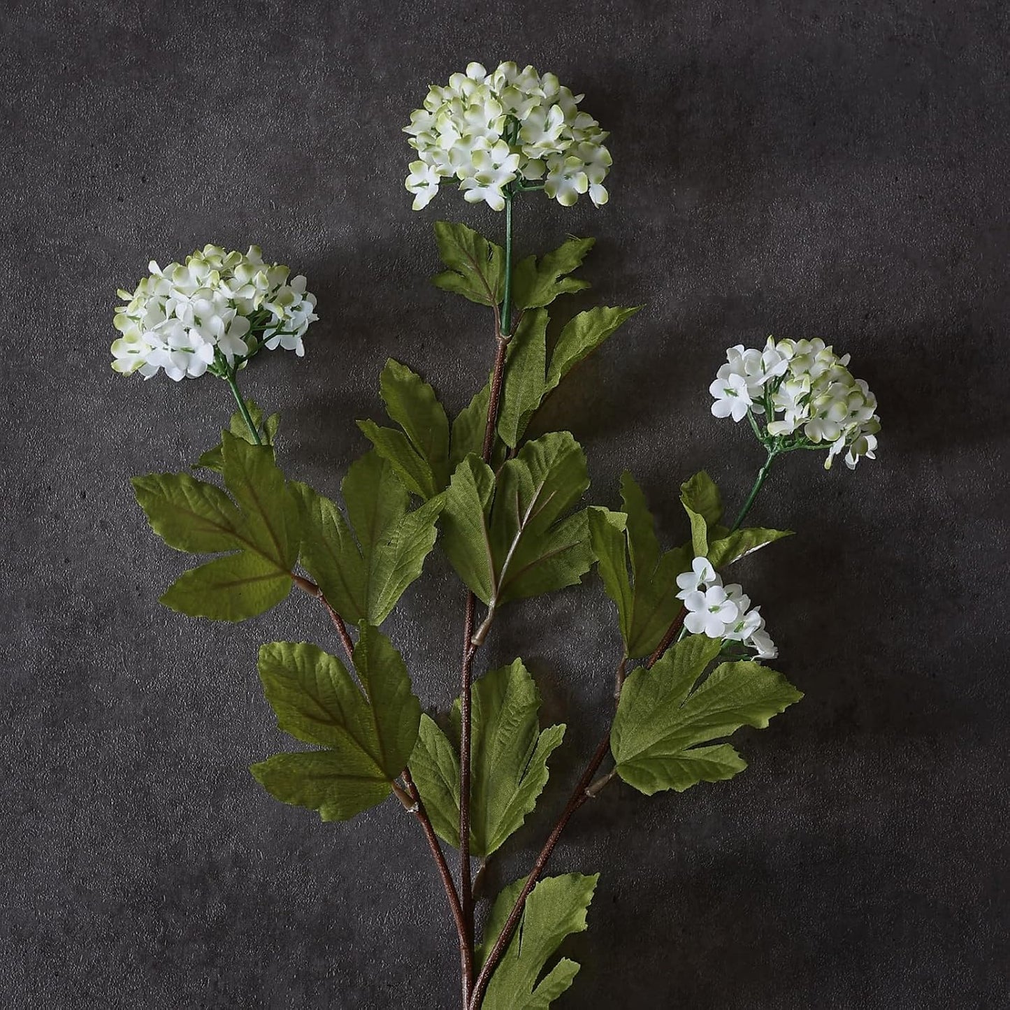 6 Pcs 28"Artificial Snowball Hydrangea Flower Stems for Vase(White-Green) | Elegant and Full, Fake Realistic Silk Flower Branches, for Table Centerpieces/DIY Bouquet/Home/Farmhouse/Indoor/Home Decor