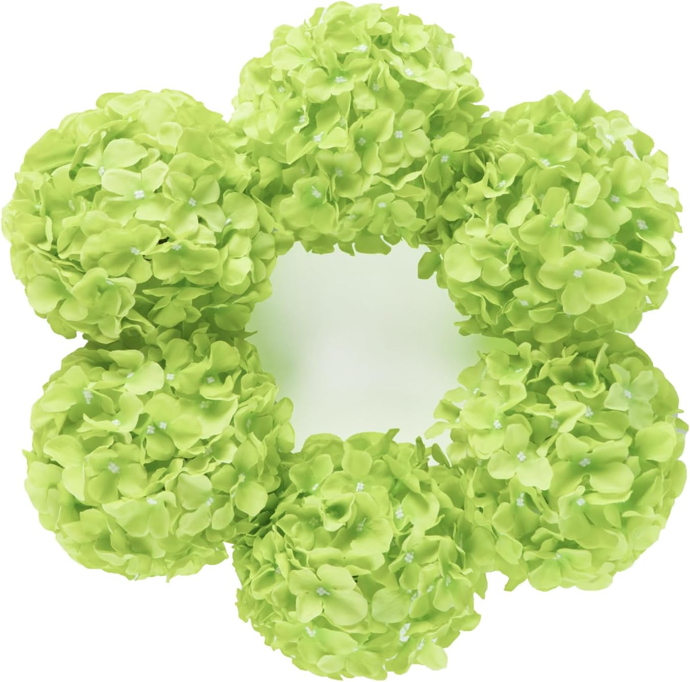 Artificial Hydrangea Silk Flower Heads with Stem Fake Blue Hydrangea Bigger Flowers for Wedding Home Garden Centerpiece Pack of 6