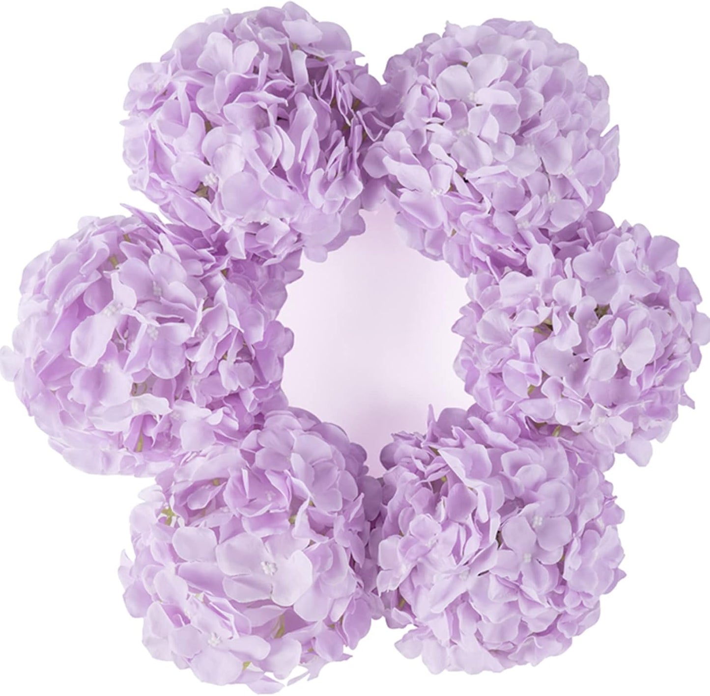 Artificial Hydrangea Silk Flower Heads with Stem Fake Blue Hydrangea Bigger Flowers for Wedding Home Garden Centerpiece Pack of 6