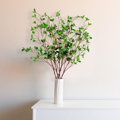 5 Pack 45" Artificial Ficus Stems Faux Green Ficus Branches & Twigs