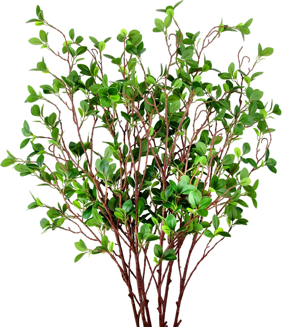 5 Pack 45" Artificial Ficus Stems Faux Green Ficus Branches & Twigs