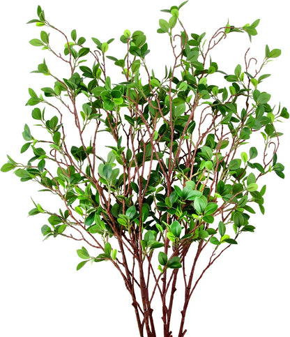 5 Pack 45" Artificial Ficus Stems Faux Green Ficus Branches & Twigs