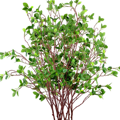 5 Pack 45" Artificial Ficus Stems Faux Green Ficus Branches & Twigs
