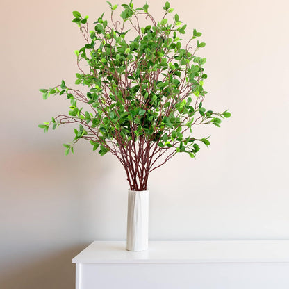 5 Pack 45" Artificial Ficus Stems Faux Green Ficus Branches & Twigs