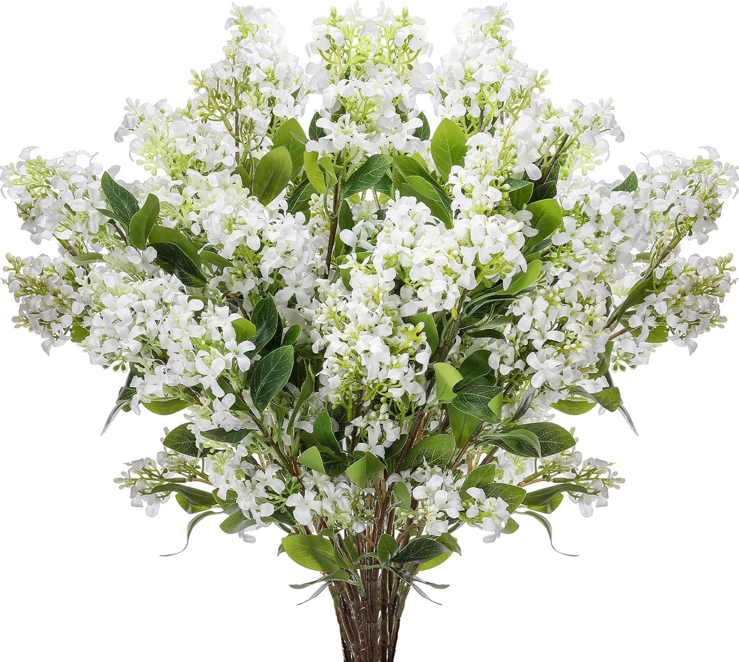 Thiccywoov 10 Pcs 30" Artificial Lilac Flowers Fake Delphinium Antirrhinum Stem Silk Artificial Flower Branch Floral Arrangement for Vase Centerpieces Wedding Bouquet Home (Purple)