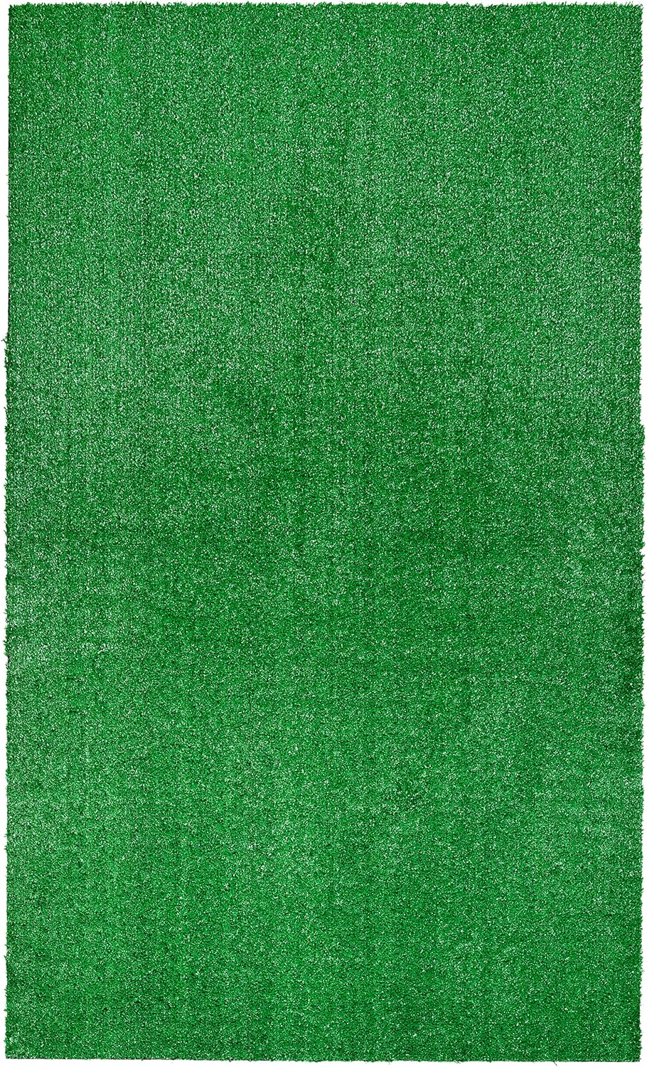Artificial Grass 3 Ft. X 5 Ft. Large Indoor/Outdoor Area Rug Green, Durable, and Low-Maintenance for Patios, Lawns, and More