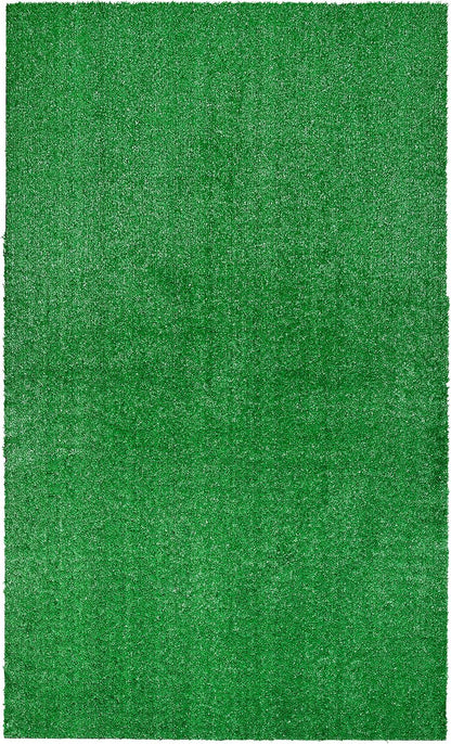 Artificial Grass 3 Ft. X 5 Ft. Large Indoor/Outdoor Area Rug Green, Durable, and Low-Maintenance for Patios, Lawns, and More