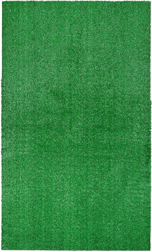 Artificial Grass 3 Ft. X 5 Ft. Large Indoor/Outdoor Area Rug Green, Durable, and Low-Maintenance for Patios, Lawns, and More