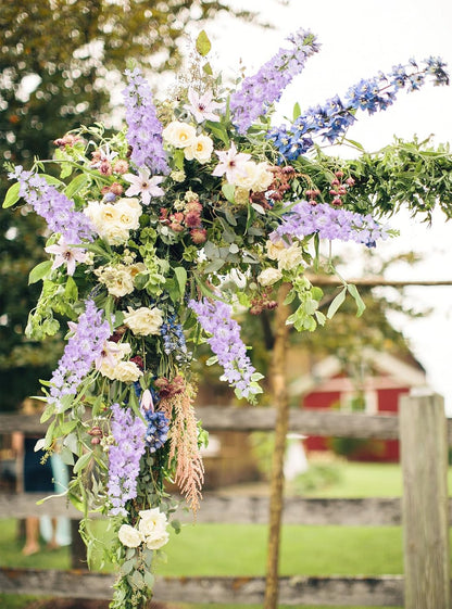 Light Blue Delphinium Artificial Flowers 5PCS Silk Flowers with Stems Snapdragon Long Stem for Tall Vase Home Wedding Centerpieces Decor (Light Blue)