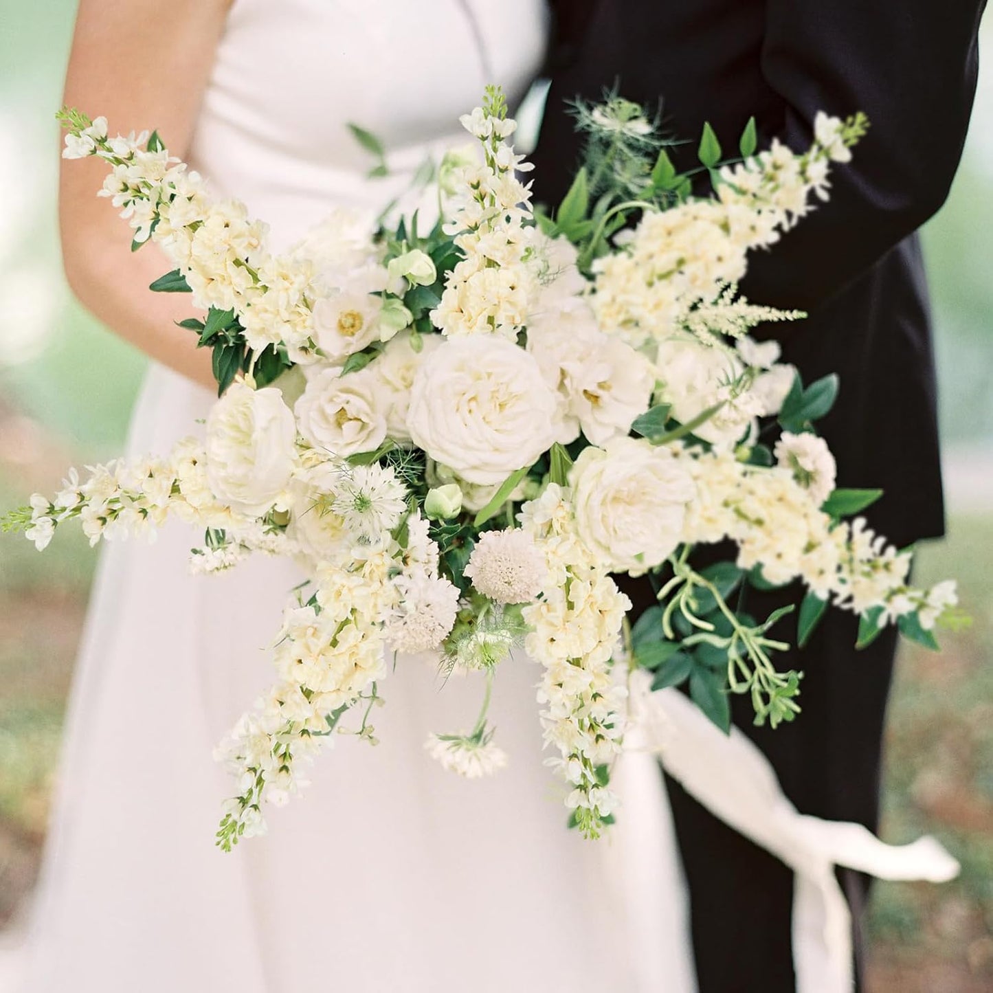 Light Blue Delphinium Artificial Flowers 5PCS Silk Flowers with Stems Snapdragon Long Stem for Tall Vase Home Wedding Centerpieces Decor (Light Blue)