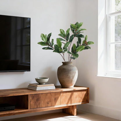 3 PCS 32" Magnolia Leaves Artificial Magnolia Stems Greenery for Vase