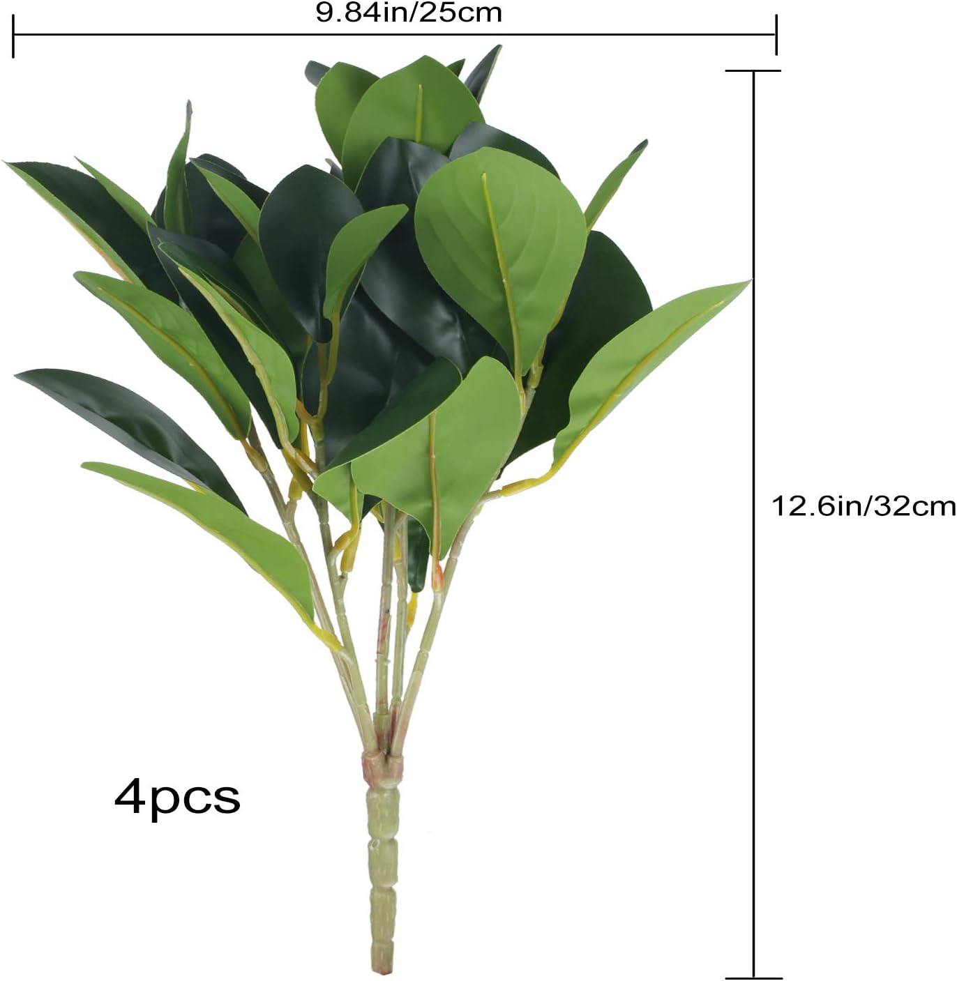 3 PCS 32" Magnolia Leaves Artificial Magnolia Stems Greenery for Vase