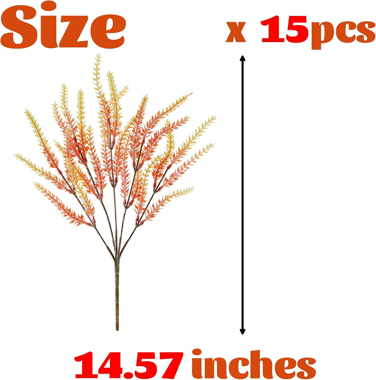 Artificial Flowers for Outdoors UV Resistant, 15 Bundles Fake Flowers Faux Plastic Plants Purple Lavender for Home Office Wedding Garden Porch Window Box Decor